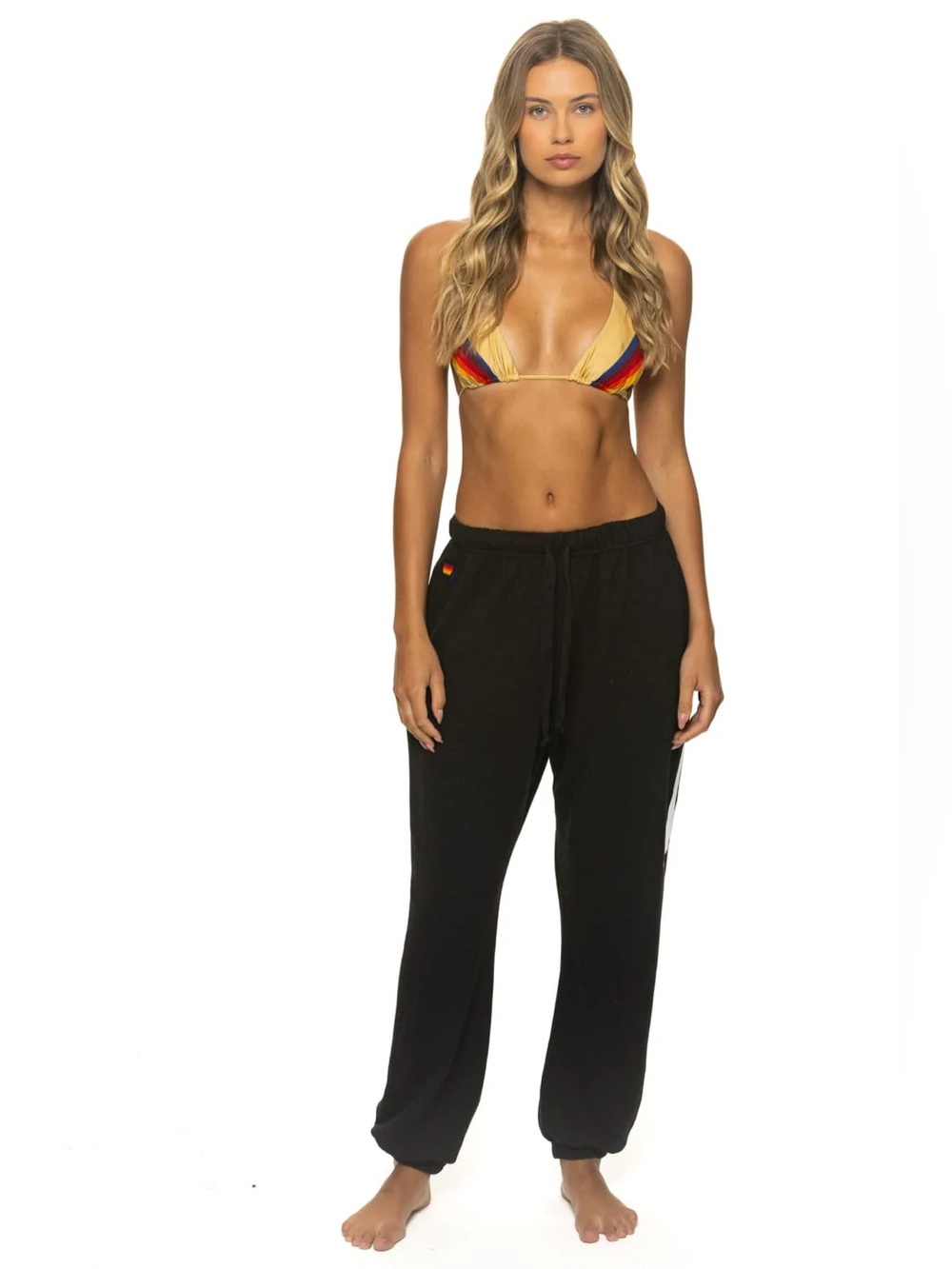 Aviator Nation Unisex Black unisex Lightning Bolt Sweatpants NWOT- S - Picture 3 of 14